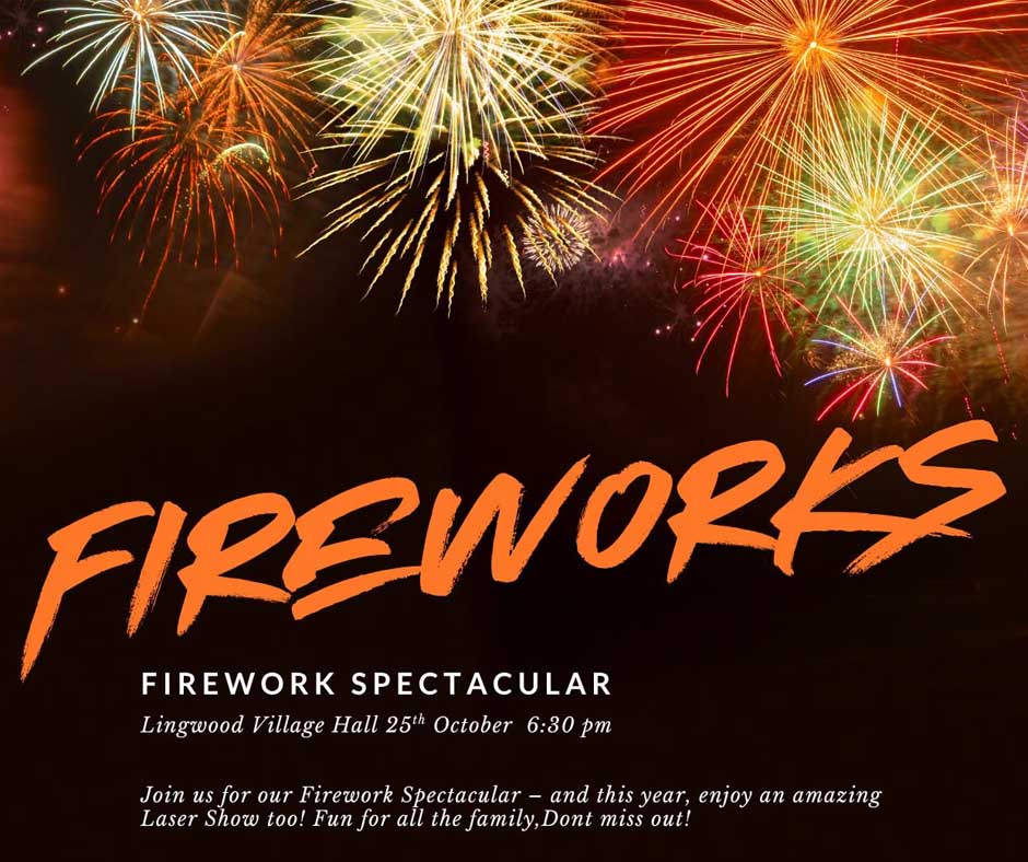 Fireworks Spectacular Lingwood Village Hall